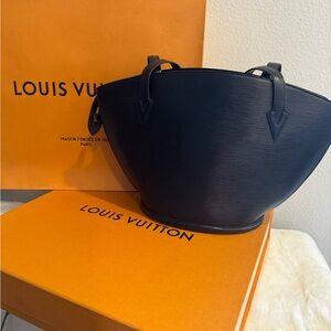 Louis Vuitton Black EPI Saint Jacques Shoulder Bag